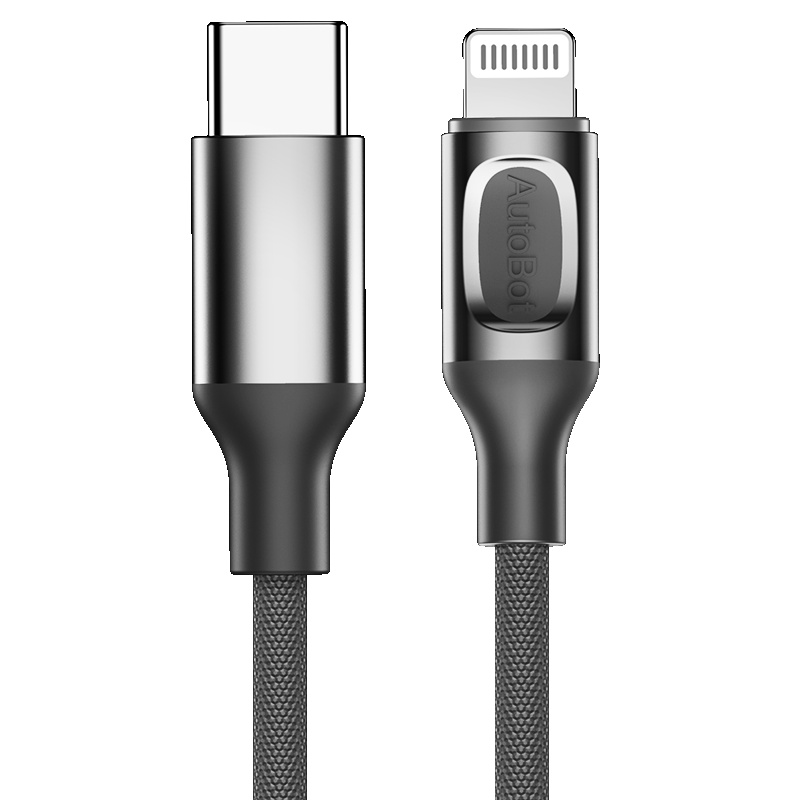 洛克(ROCK) 苹果数据线PD快充线官方MFI认证Type-C to L 18W功率快充3A(max)快速充电