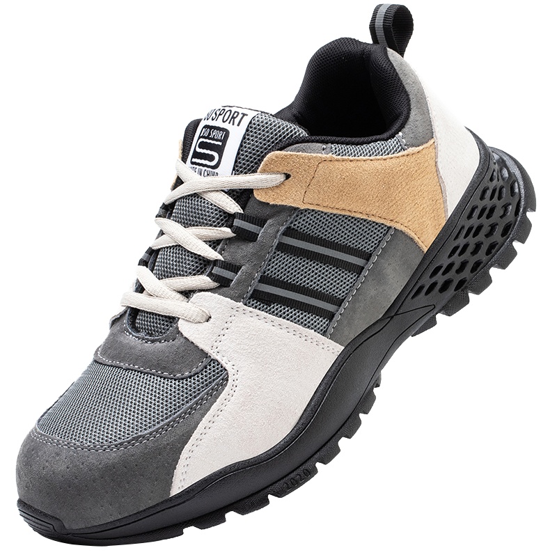 劳保鞋男夏季透气防砸防刺穿钢包头耐磨舒适工作鞋老保工地安全鞋