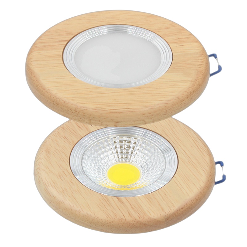 筒灯led天花灯嵌入原木色天花灯暗装实木筒灯吊顶造型灯中式孔灯