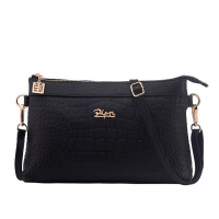 柏雅图（Boyatu）头层牛皮斜挎包女小包韩版学生日韩风范鳄鱼纹手拿包女