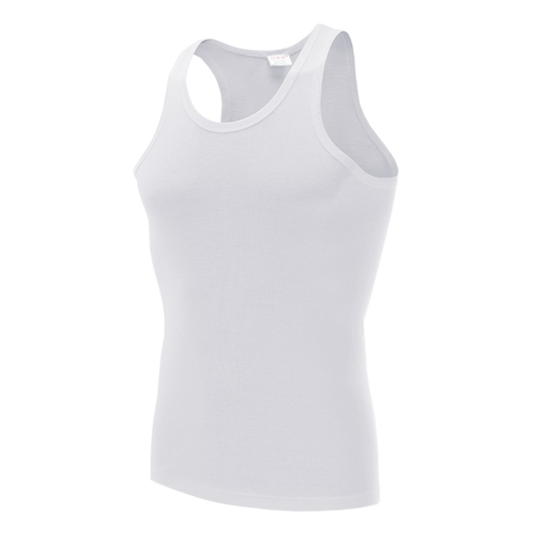 恒源祥男士背心纯棉家居打底衫跨栏背心四季基础款青年男士薄背心汗衫1条装