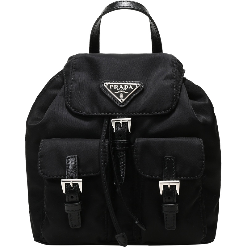 PRADA 普拉达 女士 织物手提单肩斜挎包迷你款 1BH029 V44