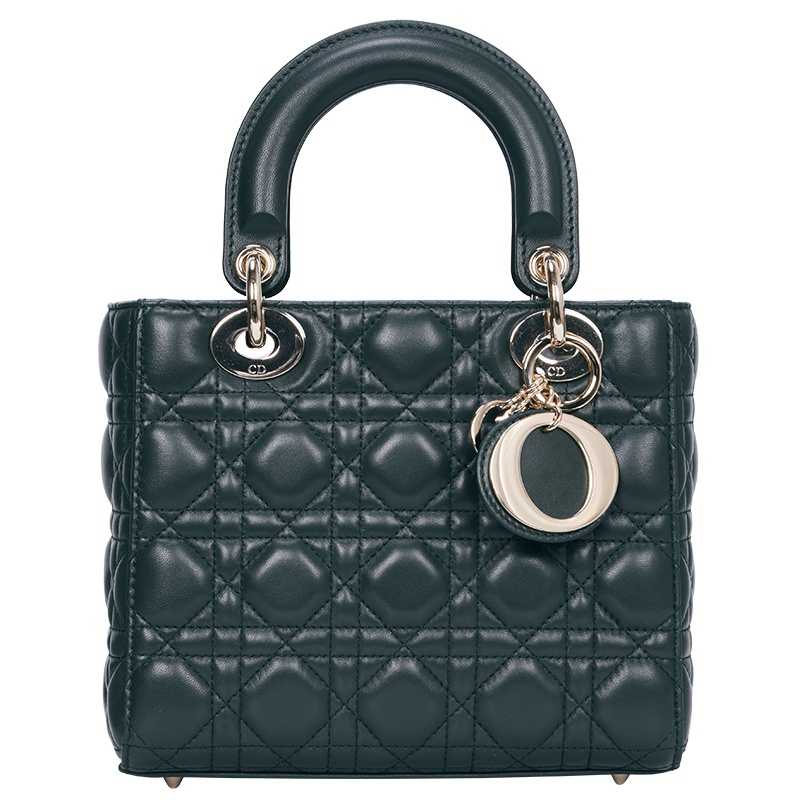 【直营】迪奥(Dior) LADY DIORS 系列经典DIOR戴妃 女士手提包 单肩包 经典拉链女包