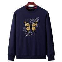 PMMP新款潮卫衣男士大码加绒圆领时尚百搭加肥加大码休闲男女绒衫上衣