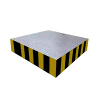 站岗台 保安执勤双层站岗台小区物业交通指挥安全反光岗台遮阳伞 黄黑80边长方形