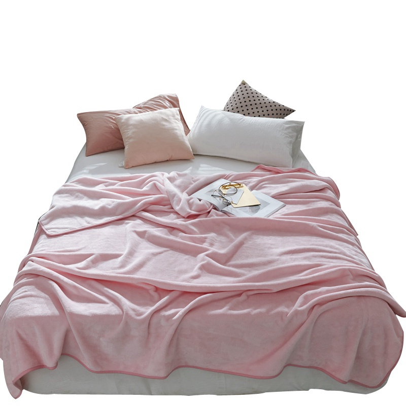 北极绒金貂绒毛毯春秋双层加厚珊瑚绒毯子午休盖毯法兰绒毯冬天加绒床单