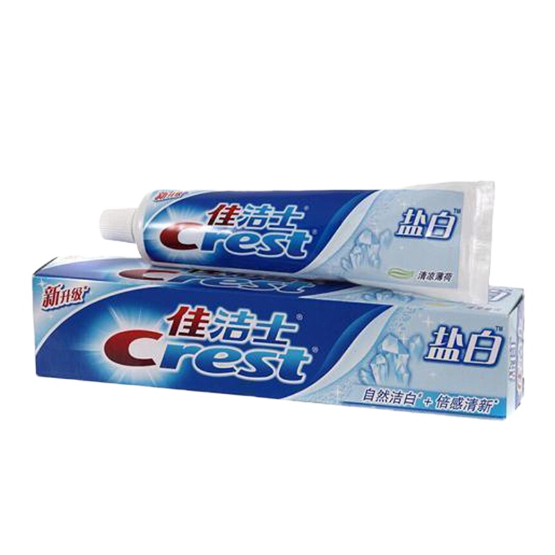 佳洁士(Crest) 盐白牙膏(清凉薄荷香型)90g(J)(10支起发)