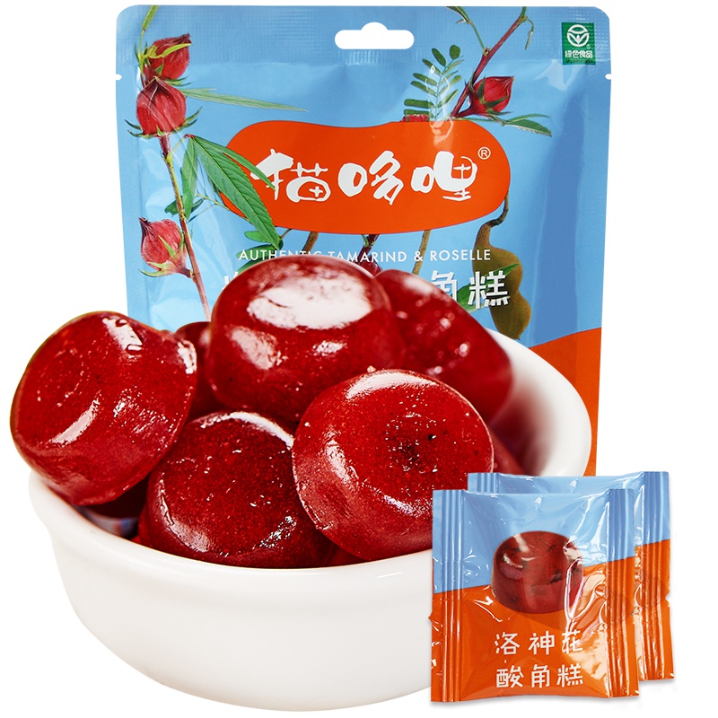 猫哆哩 洛神花酸角糕148g 云南特产绿色果脯蜜饯果干休闲零食