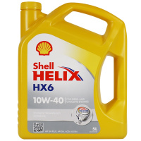 [半合成机油]Shell壳牌 欧洲进口 HelixHX6 10W-40 SN级 黄喜力 5L