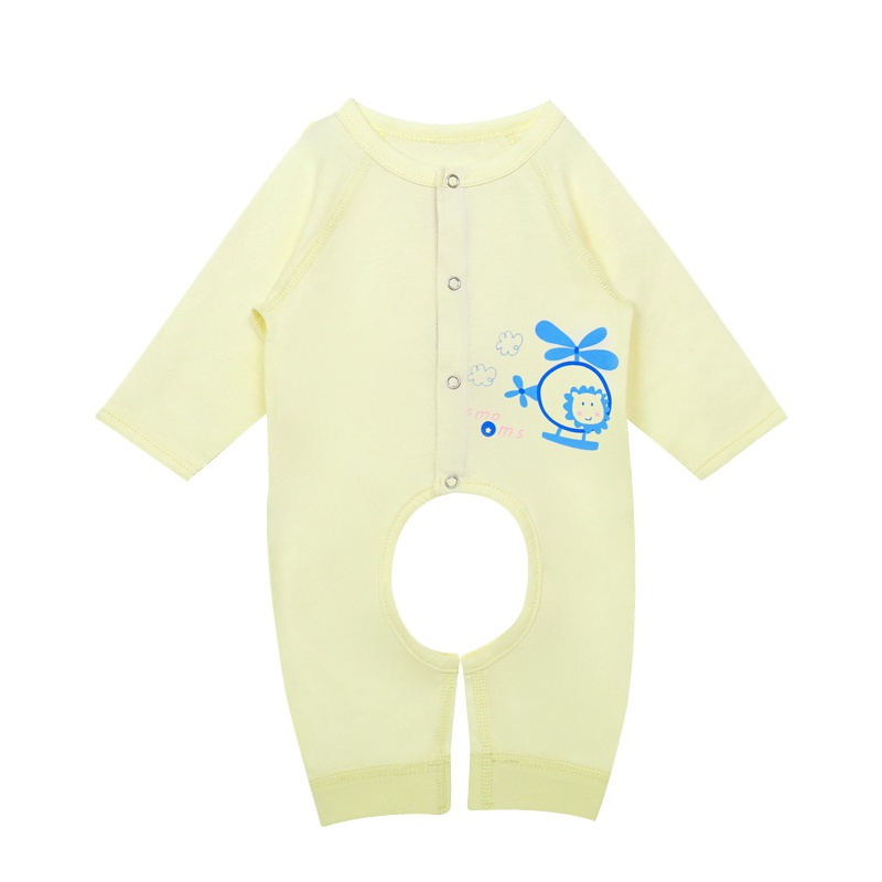 思萌SMOOMS婴儿连体衣 纯棉连体哈衣宝宝开档爬服0-3-6个月春夏薄款