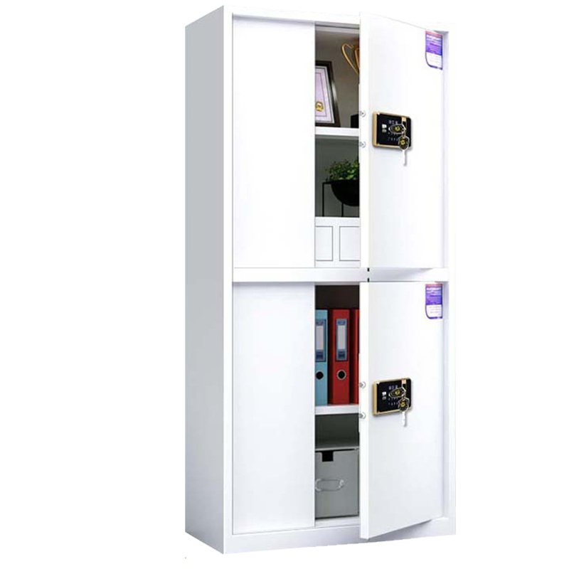 鑫金虎 保密柜 通体双节电子密码指纹锁带抽屉