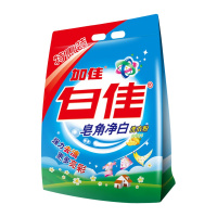 白佳皂角净白洗衣粉3kg 家用特惠装 强力去渍 十项全能 (加佳出品)