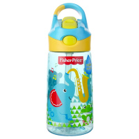 Fisher Price费雪 PPSU学饮杯婴儿防漏防呛6-18个月宝宝450ml便携式儿童吸管杯 8051B 蓝色