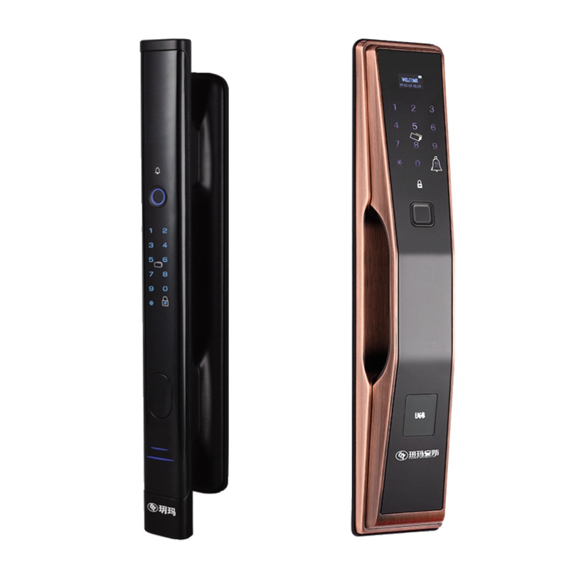 玥玛指纹锁智能锁家用密码锁电子锁磁卡锁大防盗锁半导体