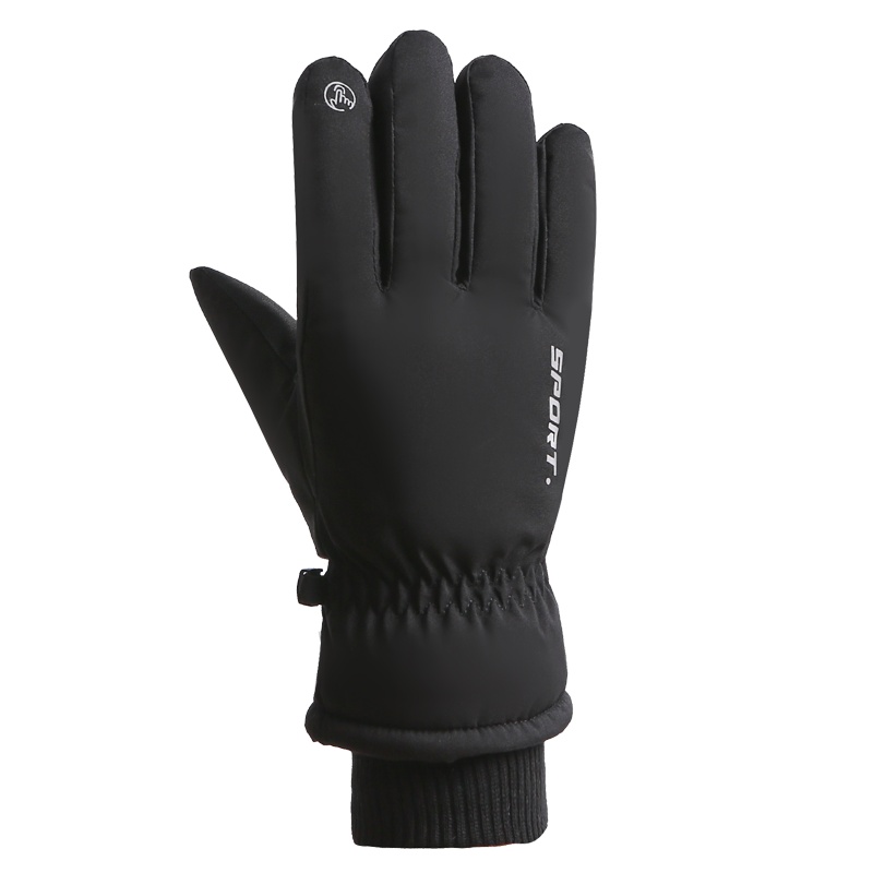 MUXIWEIER滑雪手套男女情侣冬季防风防寒触屏加绒加厚男女士防水骑行摩托车棉手套