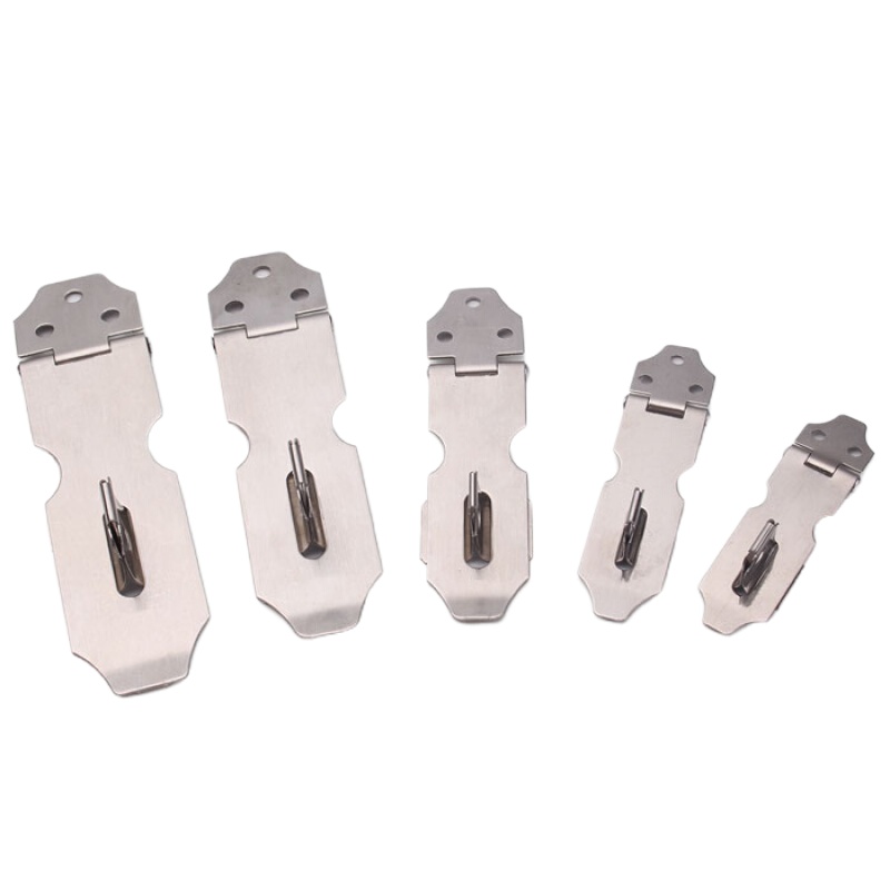 5寸(138mm)不锈钢锁扣可加挂锁抽屉柜子锁门扣房门卧室门搭扣室内门挂扣 5寸 10个装