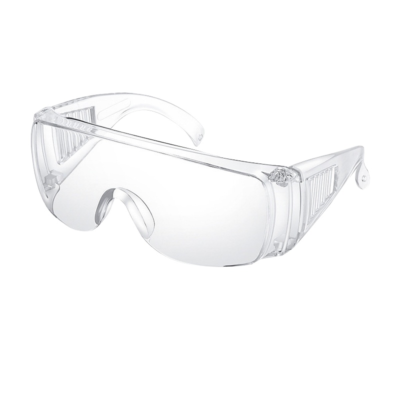 趣行 多功能护目镜 防雾防唾沫飞沫飞溅防尘防风防冲击 男女通用平光眼镜近视可戴 透明色