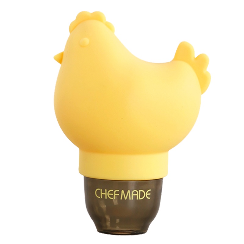 学厨CHEFMADE 烘焙工具蛋糕模具 鸡蛋蛋黄蛋清分离器吸蛋器食品级硅胶 黄色厨房工具 WK9216