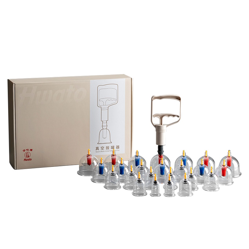 华佗牌真空拔罐器家用12罐抽气式拔气罐加厚防爆拔火罐