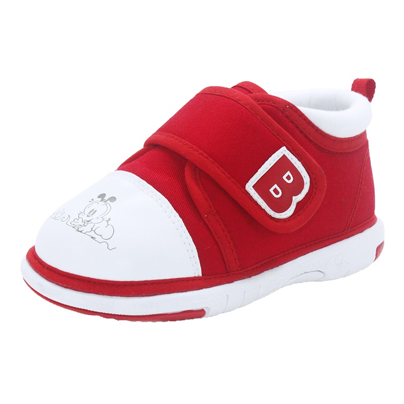 巴布豆宝宝学步鞋儿童棉布软底防滑智趣学步叫叫鞋子春秋季1至2岁