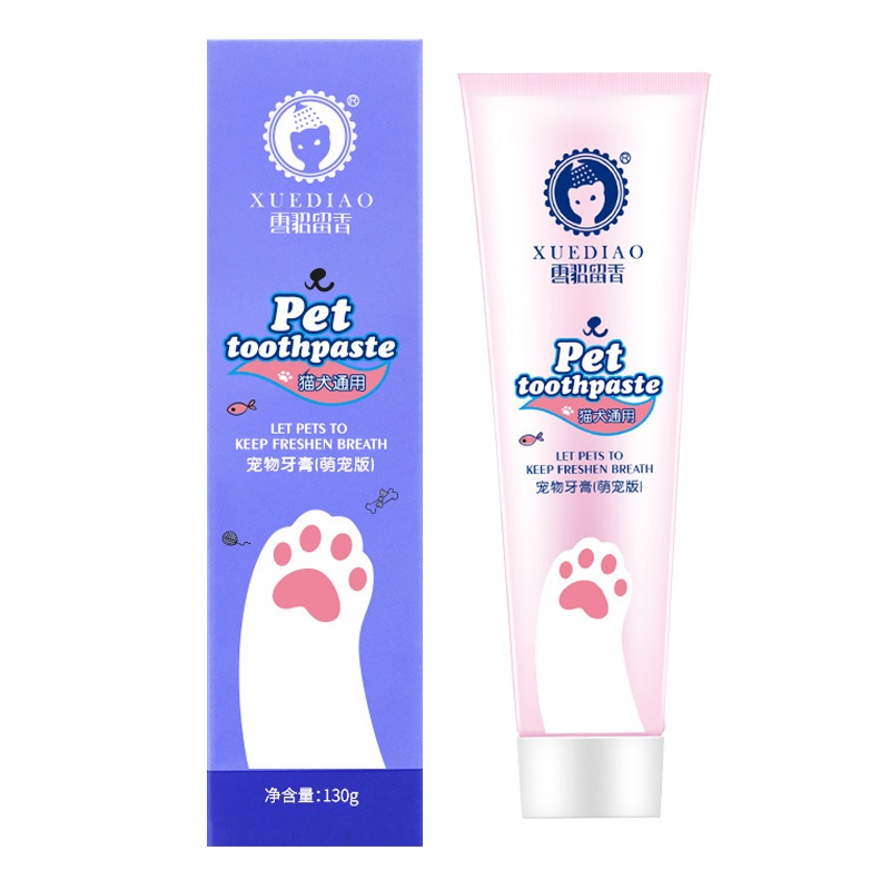 雪貂留香 宠物牙膏牙刷套装 猫狗通用牙膏 专用宠物清洁用品 可食用免冲洗 口清洁