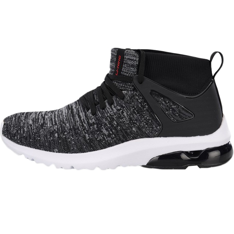 李宁男鞋半掌气垫保暖高帮运动休闲鞋