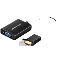 绿联hdmi转vga转换器hami转接口hdim音频笔记本电脑台式机顶盒电视投影仪显示器屏vja视频线转接头高清连接线