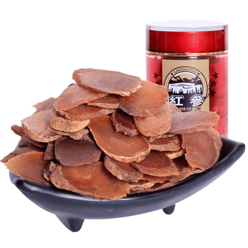 东北吉林特产长白山无糖红身叁人参片泡茶酒水干货切片