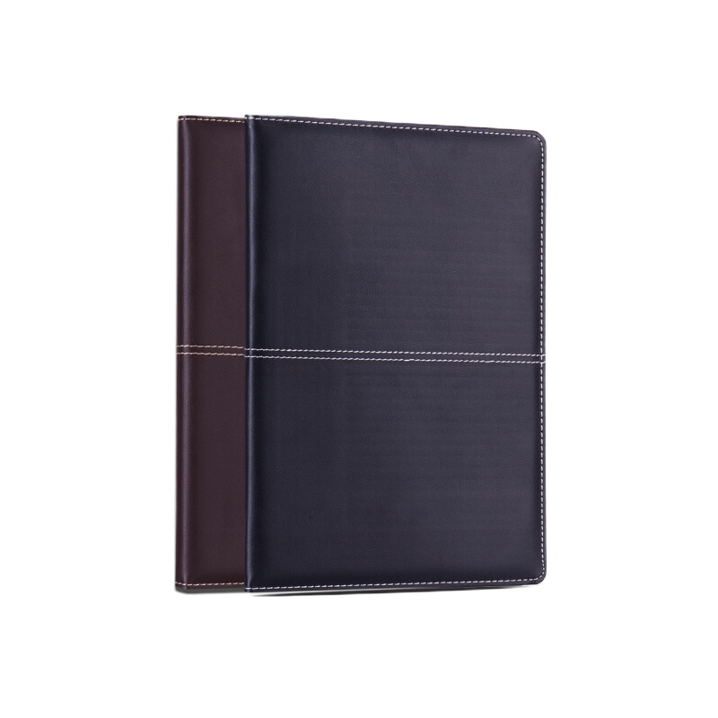 得力(deli)16K112张大号磨砂商务皮面本 会议记事本笔记本