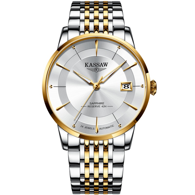 卡梭(KASSAW)手表男超薄自动机械表男表防水夜光潮流学生男士表K890G