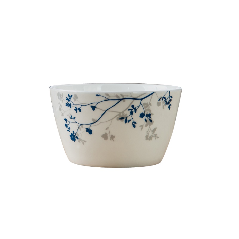 SKYTOP斯凯绨 陶瓷骨瓷米饭碗4.5英寸日式碗4只摇曳