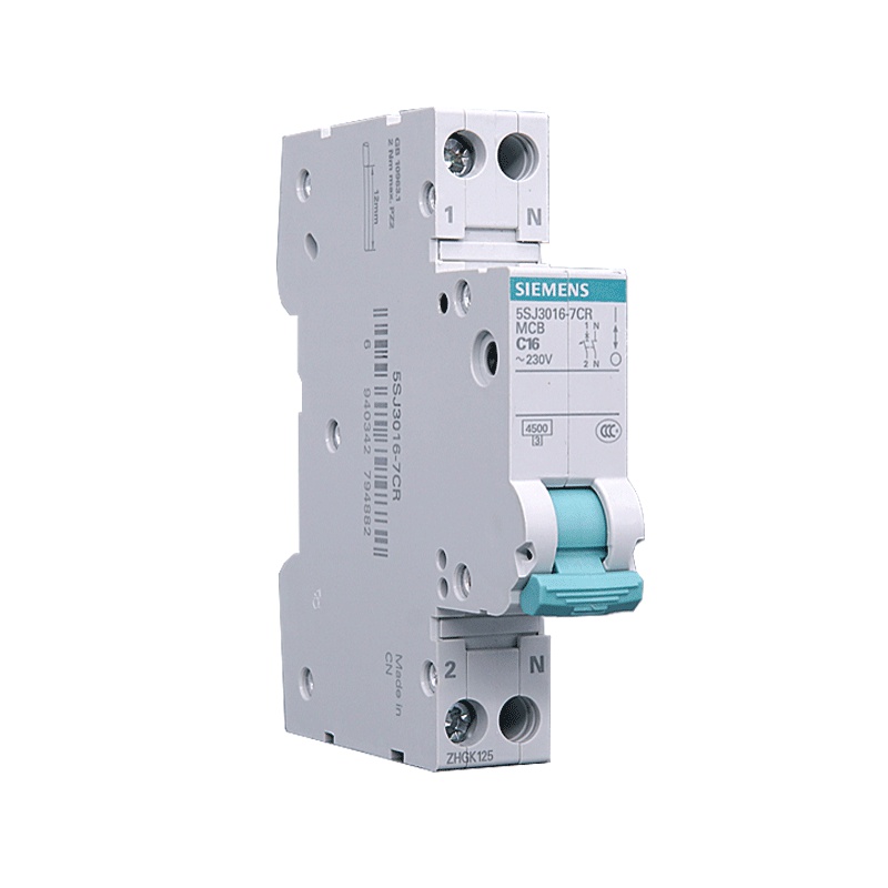 西门子(SIEMENS) 空气开关1P+N双进双出 16A紧凑型断路器5SJ30167CR