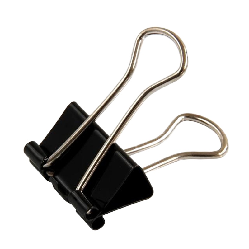 得力(deli)9543-3#长尾票夹32mm盒装(黑)(12只/盒)