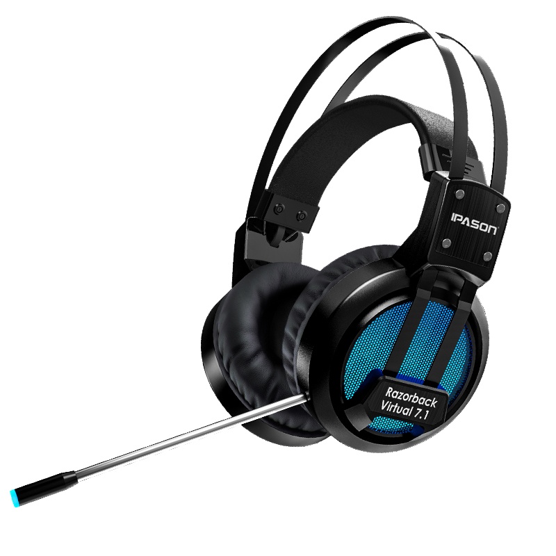 攀升MP-X3电竞耳机 头戴式游戏7.1声道绝地求生吃鸡听声辩位有线耳麦台式带话筒麦克风