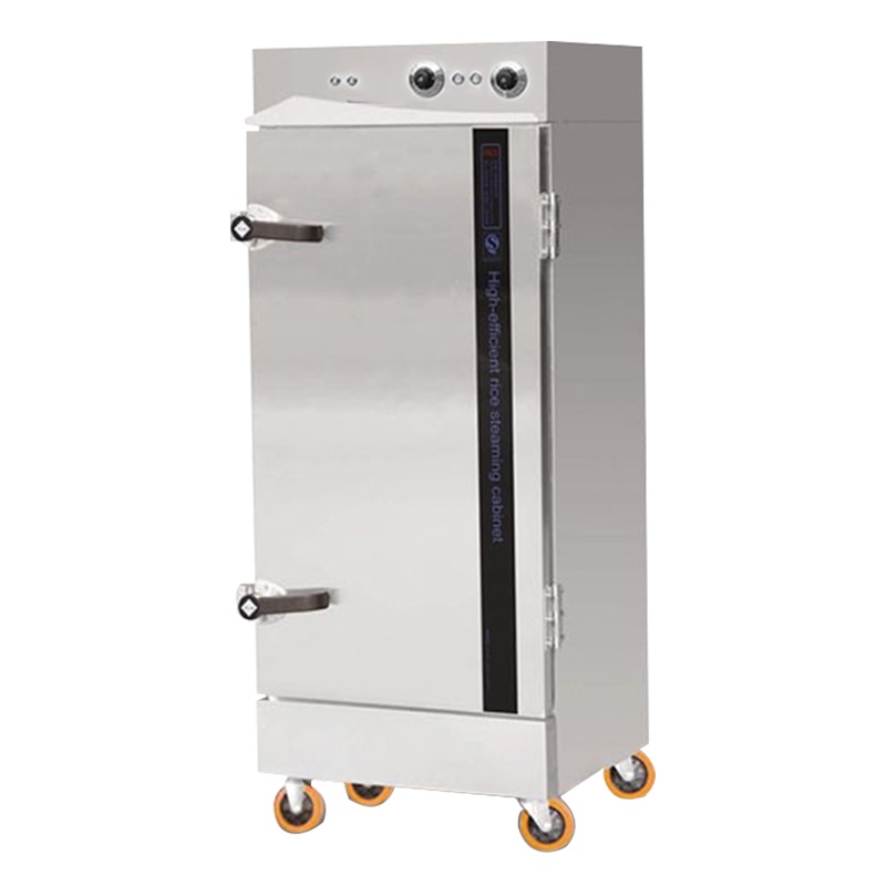 乐创(lecon) 商用蒸饭柜 10盘普通机械款大型蒸饭车 LC-J-ZGC10