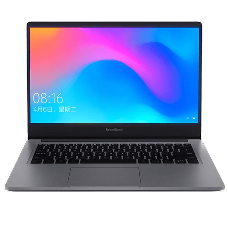 小米(MI)RedmiBook14英寸增强版轻薄本全新十代笔记本电脑(i5-10210U 8G 512GSSD MX250 2G独显 )手环疾速解锁 游戏 win10 深空灰