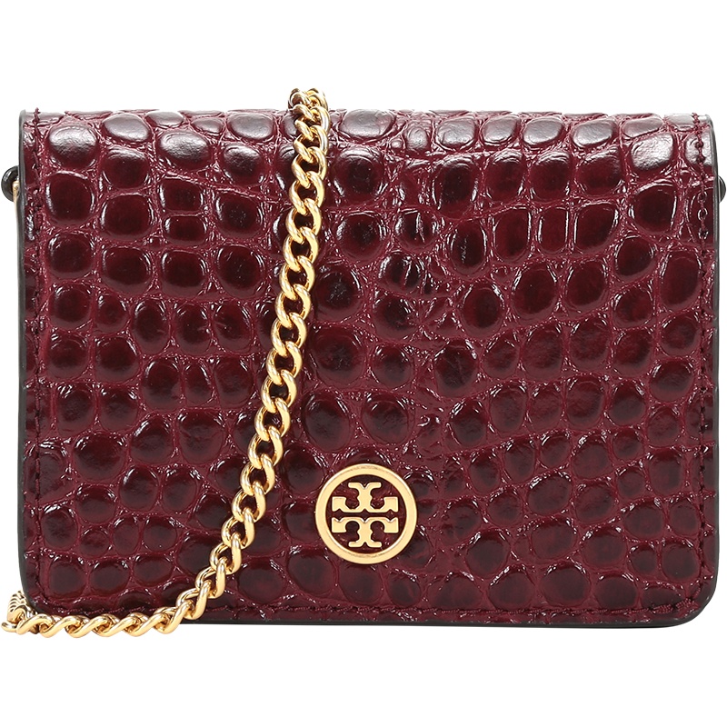 托里·伯奇 TORY BURCH 奢侈品 TB女包 WALKER系列皮革链条钱包单肩斜挎包 74914