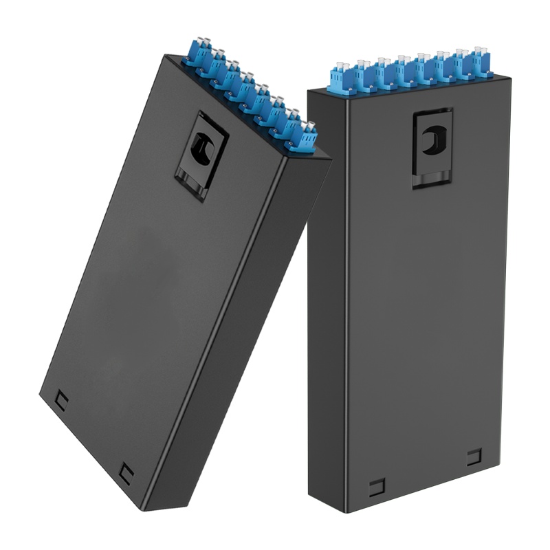 千天(QANTOP)桌面式光纤终端盒尾纤光缆熔接盒 电信级桌面壁挂式 8口LC单模满配含熔接尾纤法兰QT-8LC02