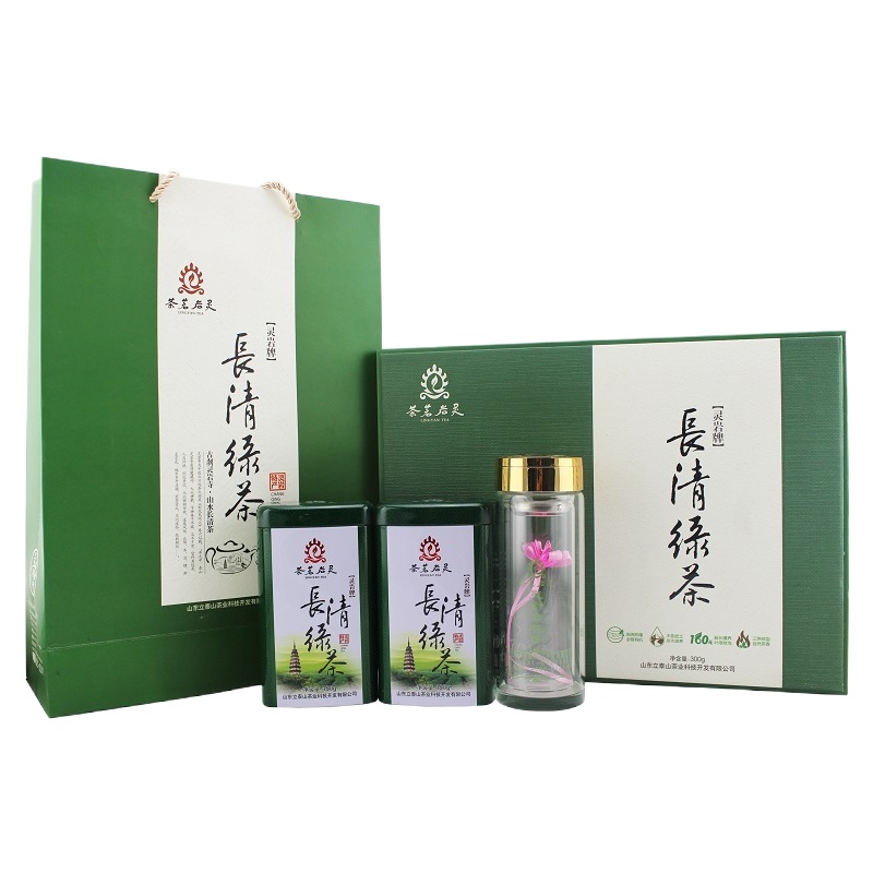 灵岩(LINGYAN) 长清绿茶 300g (150g*2盒)