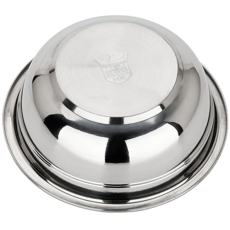 不锈钢盆子圆形特大厚斗盆和面盆洗脸洗脚盆洗菜盆汤盆多用盆料盆 50cm