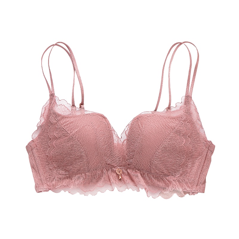 法罗少女蕾丝性感美背无钢圈文胸女交叉肩带小胸罩平胸内衣99462