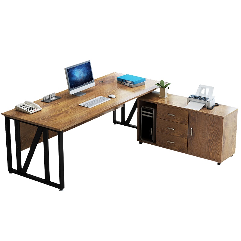 江莱简约现代经理办公桌办公家具总裁主管大班台桌子单人办公桌