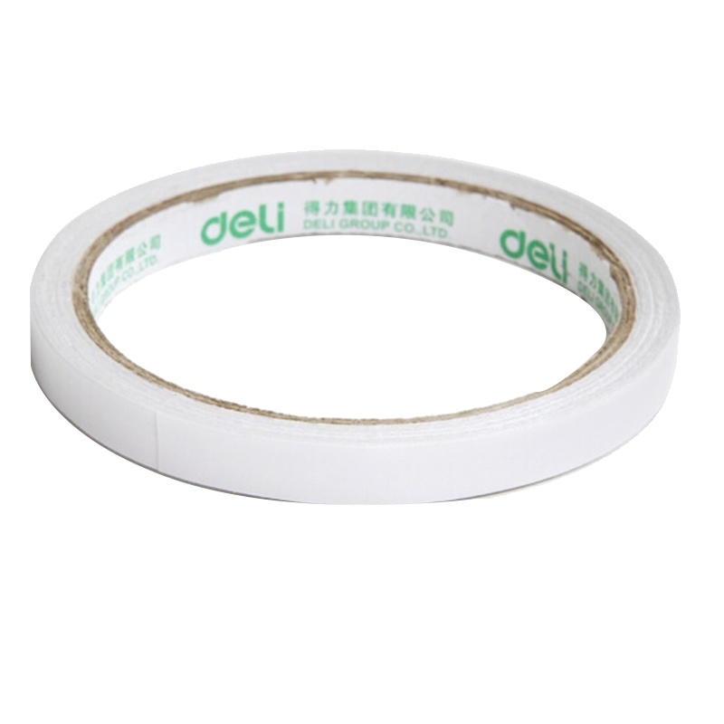 得力 (deli) 30400 高粘性棉纸双面胶带 办公用品 32卷装