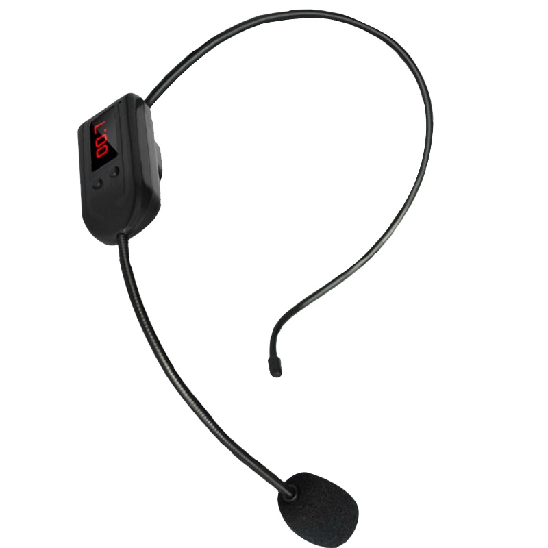 联想扩音器通用FM无线麦克风调频连接头戴话筒降噪