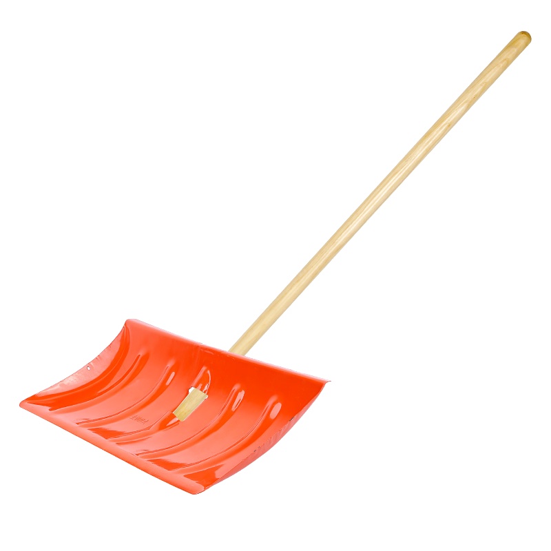 启道推雪板 除雪铲冰铲户外手推雪铲农用清雪除雪工具 加厚雪板 (带直柄)