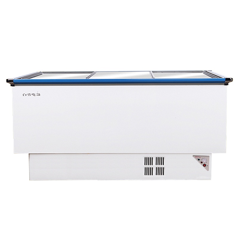 白雪 (Baixue) SCWD4-538F 538L大容量商用岛柜 冰柜 卧式冷冻冷藏转换型保鲜柜 展示柜