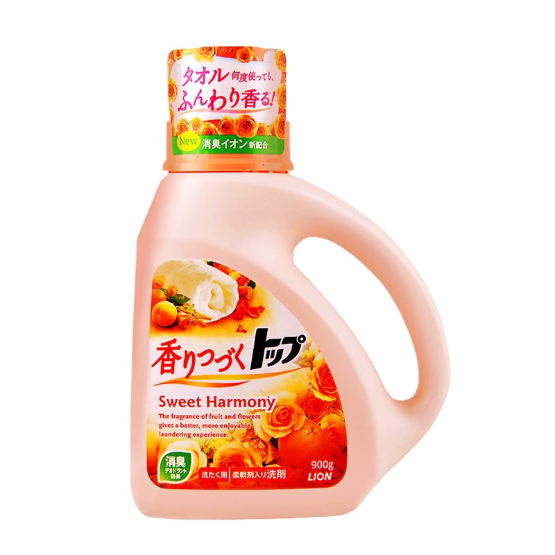 狮王(Lion)TOP持久香氛洗衣液900g(花果香型)