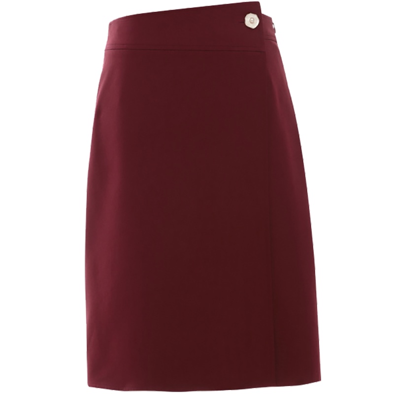 欧昵雪复古高腰不规则显瘦半身裙女包臀一步A字裙子