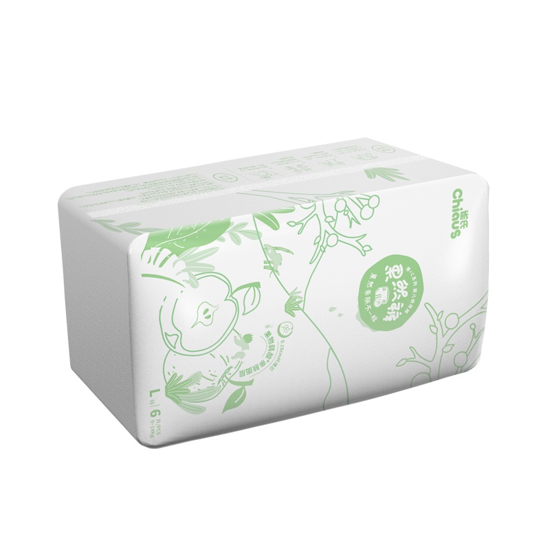雀氏(chiaus)薄+c果然裤纸尿裤婴儿尿不湿萌趣包装多尺码 试用装L 6片