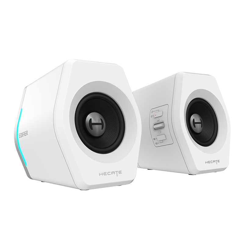 漫步者(EDIFIER)G2000电脑游戏桌面小音响 蓝牙笔记本电竞电脑音箱 重低音 白色